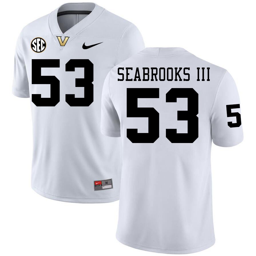 Glenn Seabrooks III Jersey, Vanderbilt Commodores #53 Glenn Seabrooks III Football Jersey, Uniforms- Glenn Seabrooks III Jersey, Vanderbilt Commodores #53 Glenn Seabrooks III Football Jersey, Uniforms-